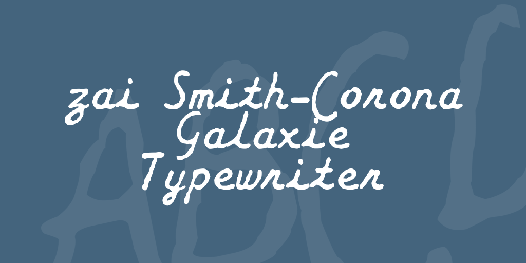 zai Smith-Corona Galaxie Typewriter illustration 2