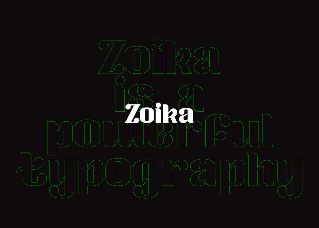 Zoika font illustration 5