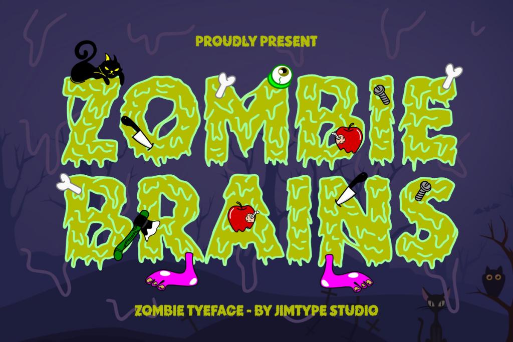 Zombie Brains-DEMO FONT illustration 2